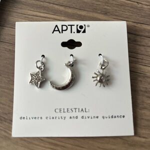 Apt. 9 Silver Celestial Charms Set